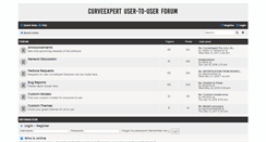 Desktop Screenshot of forum.curveexpert.net