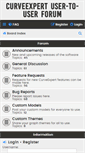 Mobile Screenshot of forum.curveexpert.net