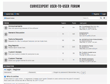 Tablet Screenshot of forum.curveexpert.net